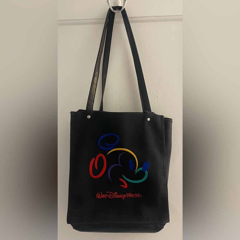 Vintage Mickey Mouse Walt Disney World Embroidered Tote Bag